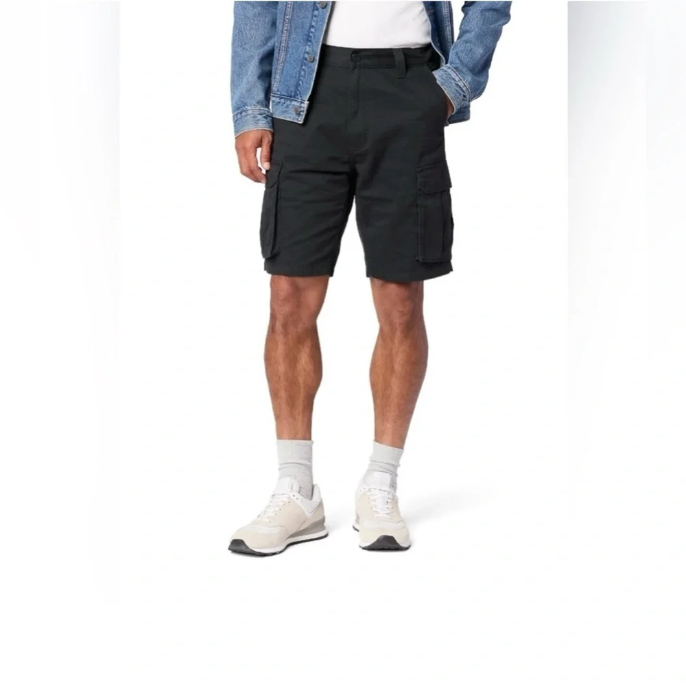 Men's Black Cargo Shorts